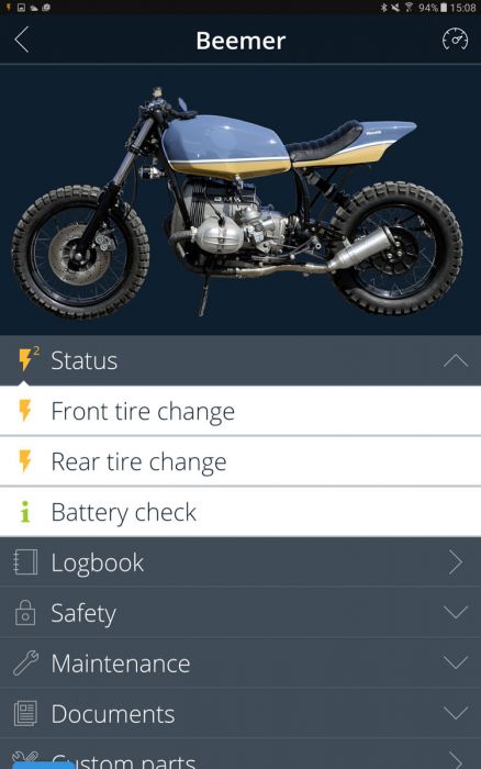 Motogadget mo.unit blue, digital control unit with bluetooth