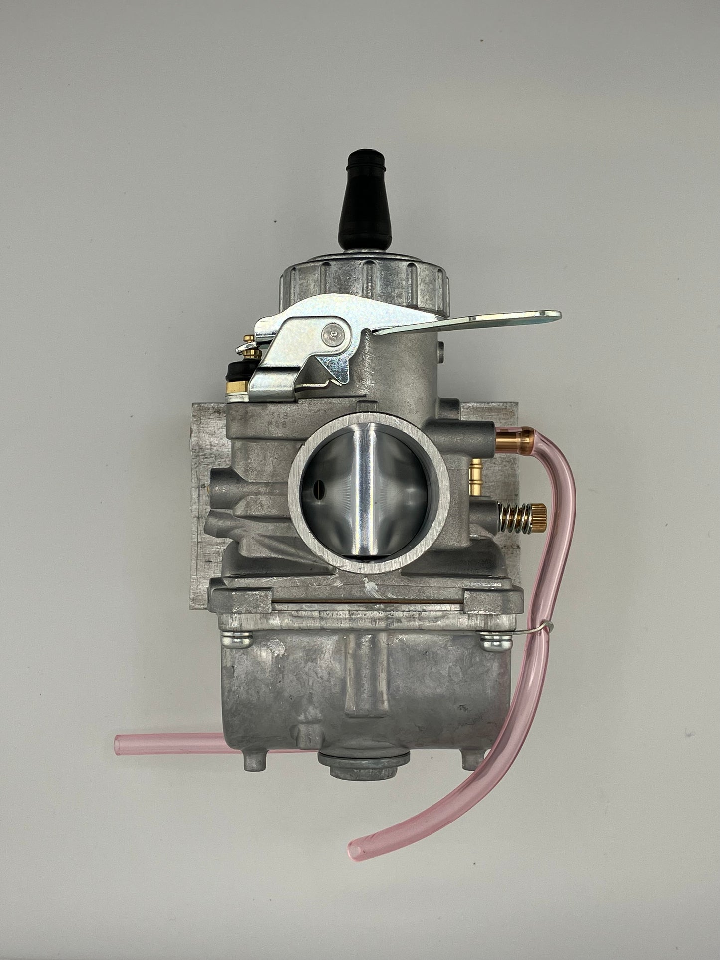 Mikuni VM-34 round-slide carburetor, LEFT side idle adjustment