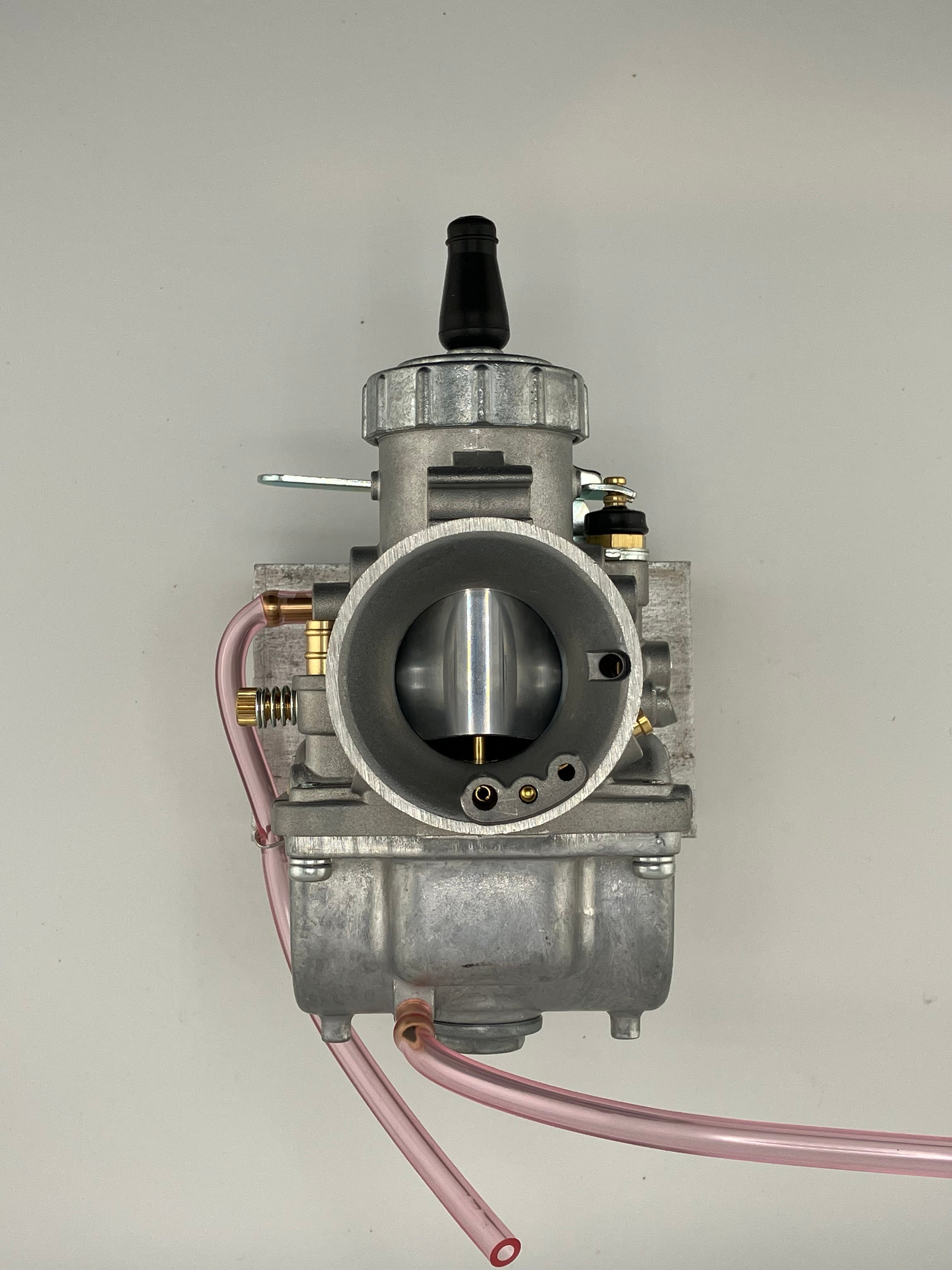 Mikuni VM34-168 round-slide carburetor, LEFT side idle adjustment