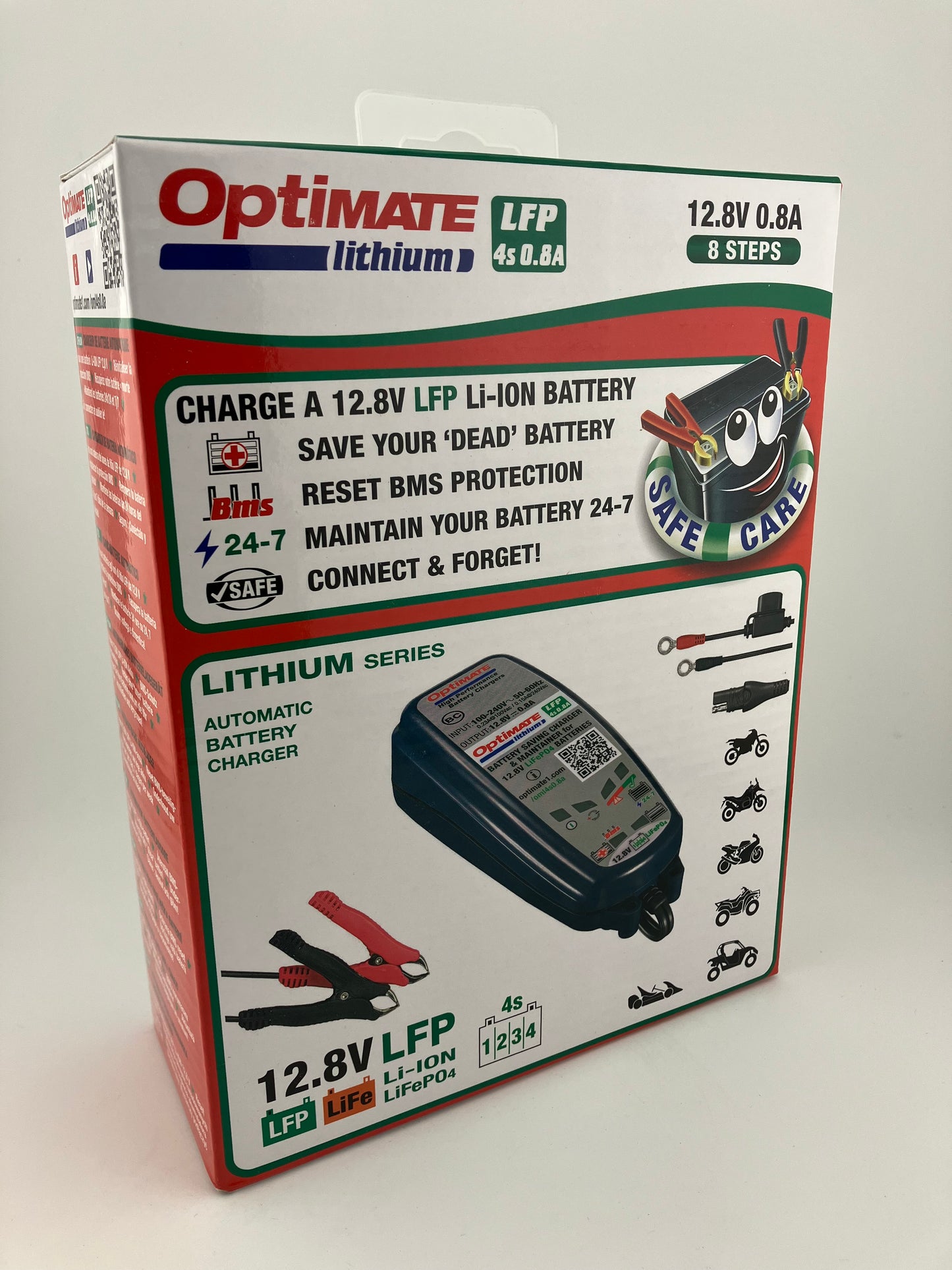 OptiMate TM-471 lithium battery charger, 0.8A