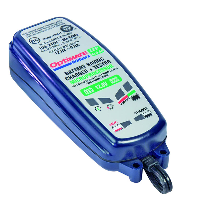 OptiMate TM-471 lithium battery charger, 0.8A